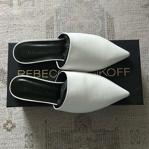 Rebecca Minkoff Sara Mule in White Size 36